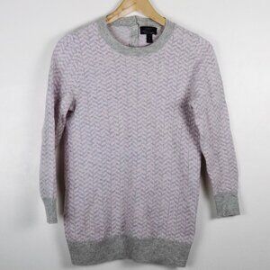 j crew collection Italian cashmere geo print